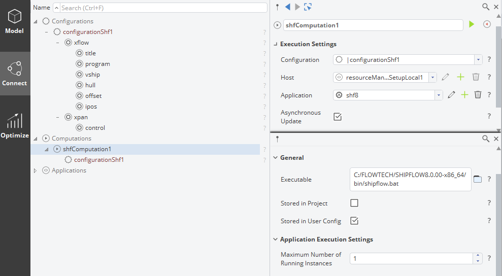 Shipflow computation