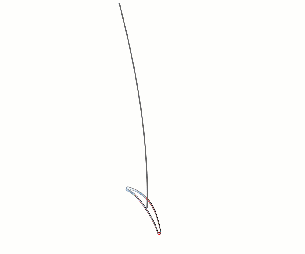 3D blade surface creation