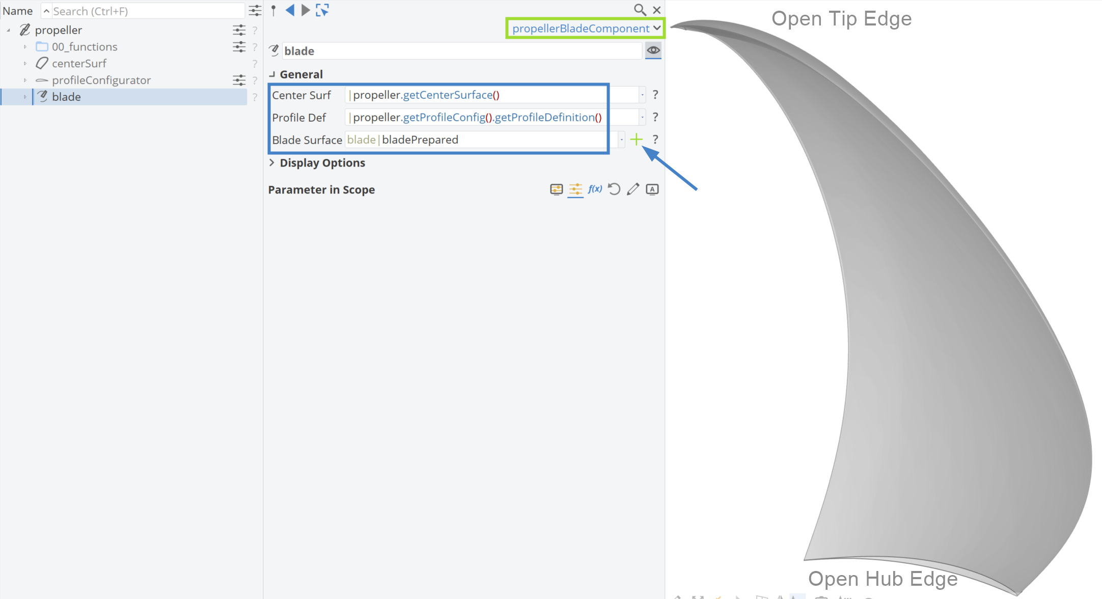 Propeller Blade GUI