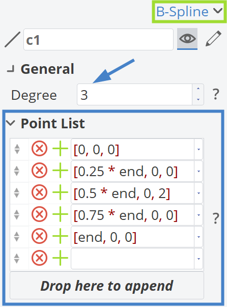 Define B-Spline Curve Define B-Spline Curve