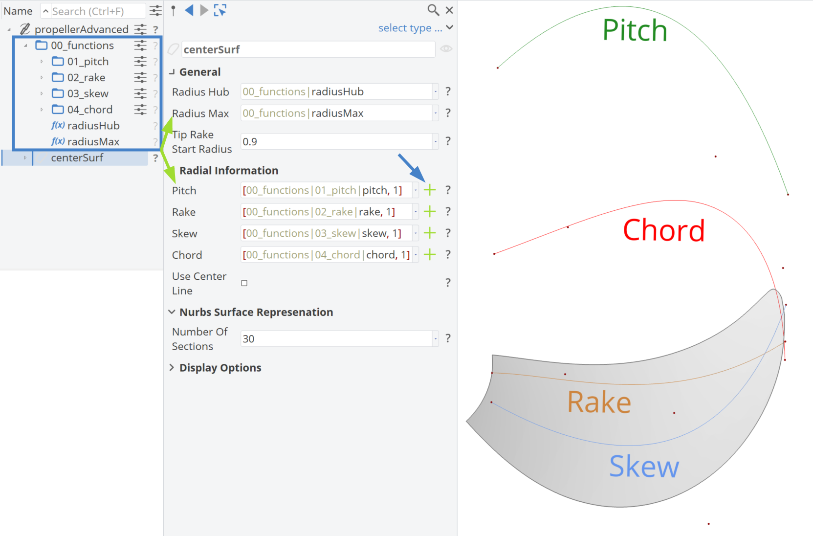 Center Surface GUI
