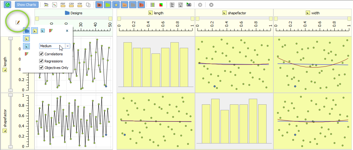 Chart Settings Charts Settings