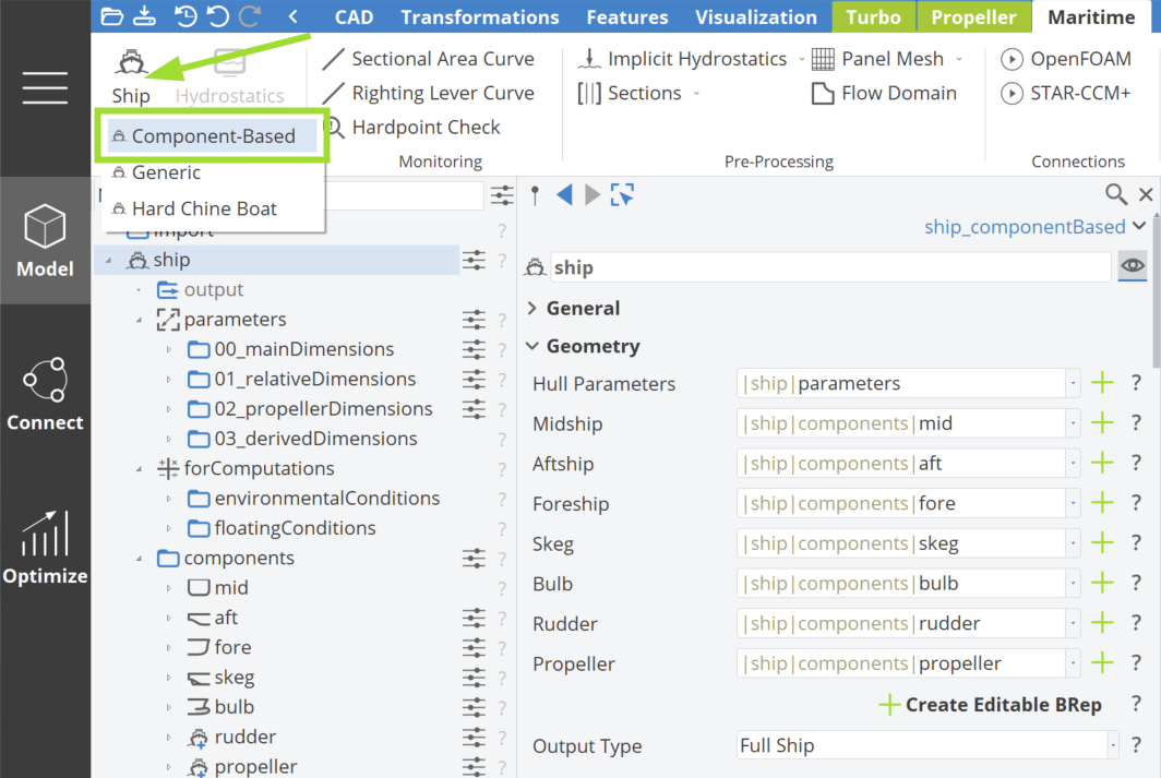 Ship Object Components