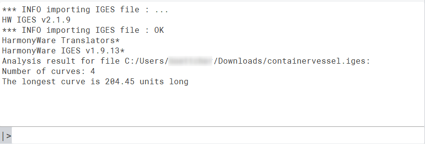 Console output !img