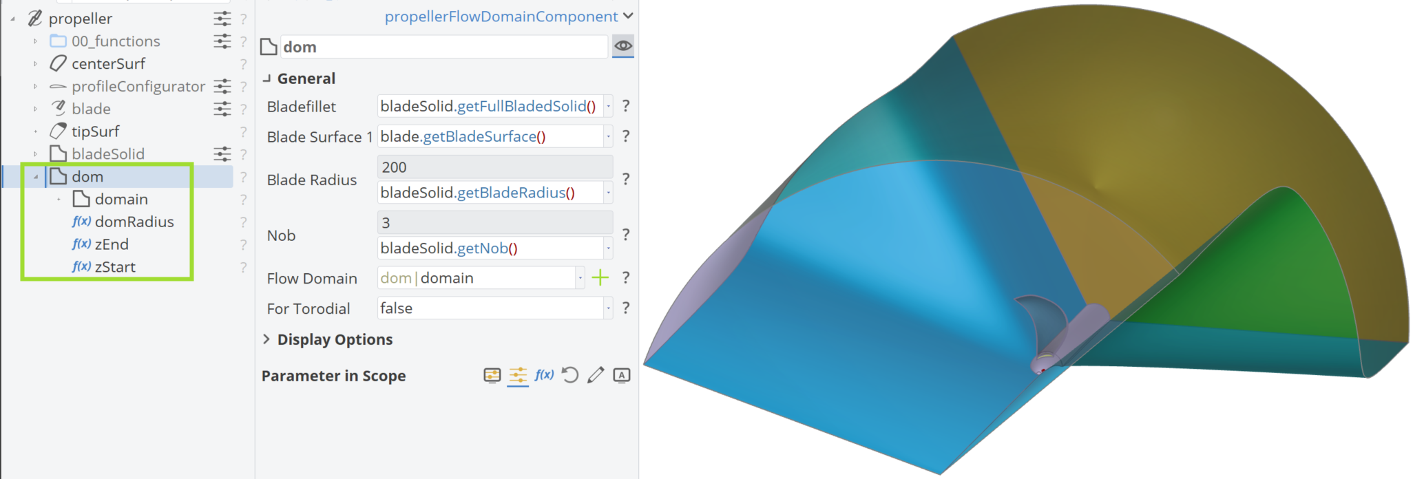 Propeller Flow Domain