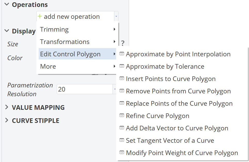 Edit Control Polygon