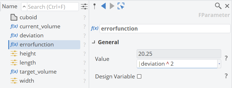 error-parameter