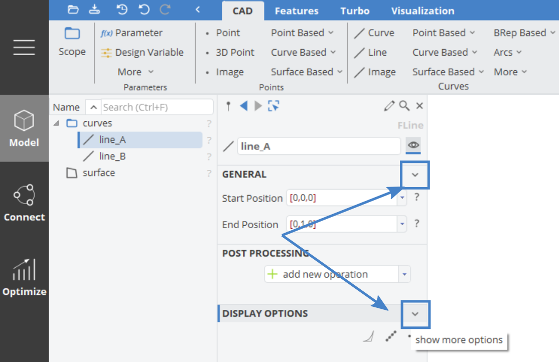 Expand more options Object Editor Categories