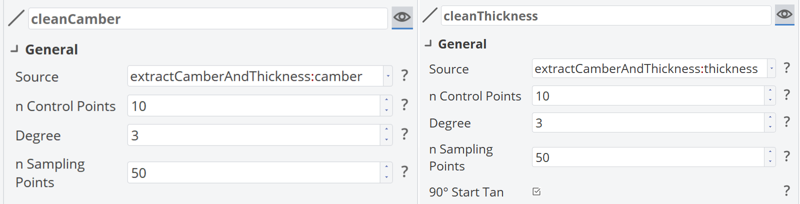 Clean Camber &amp; Thickness GUI