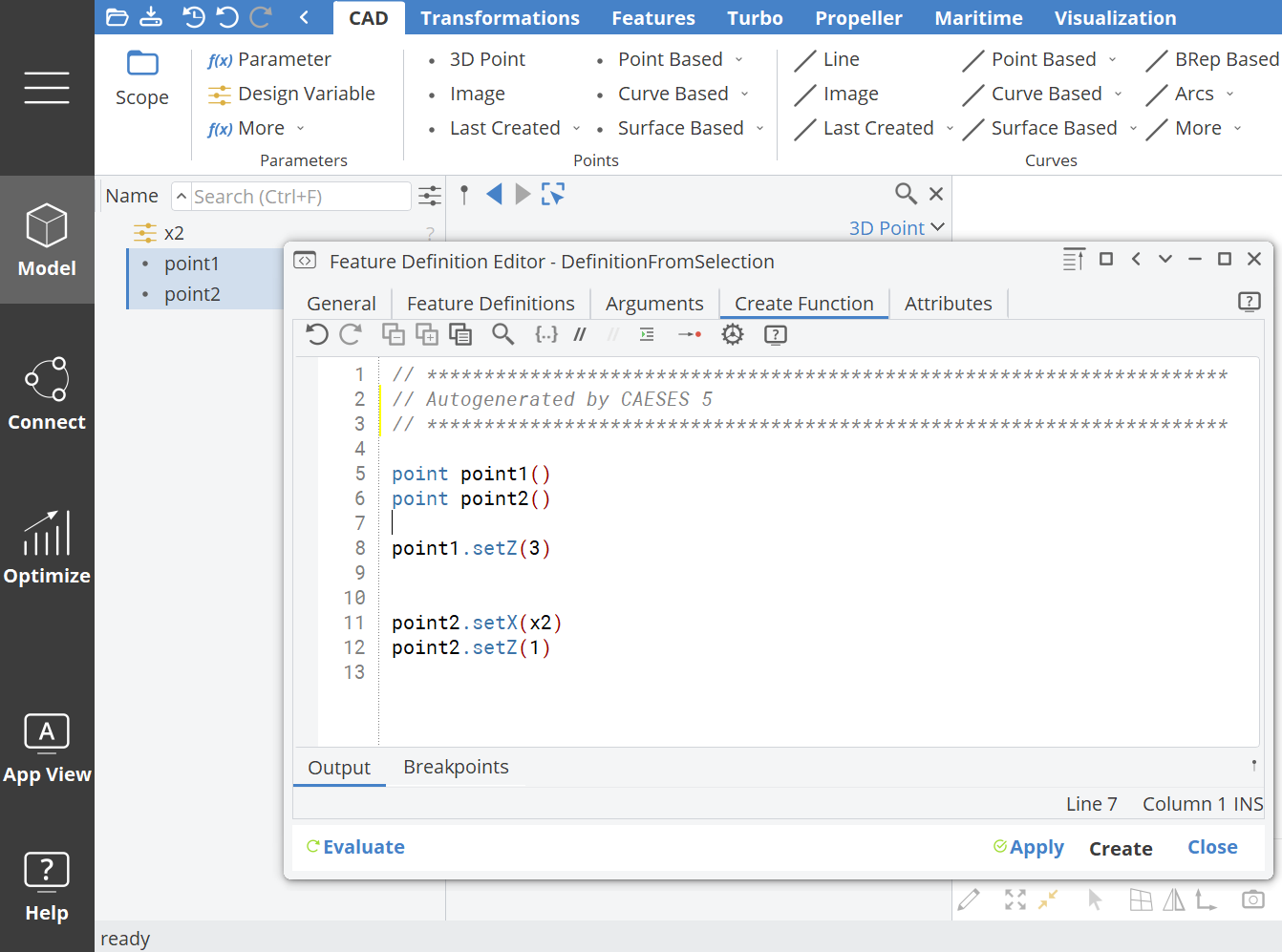 Feature Definition From Selection Result