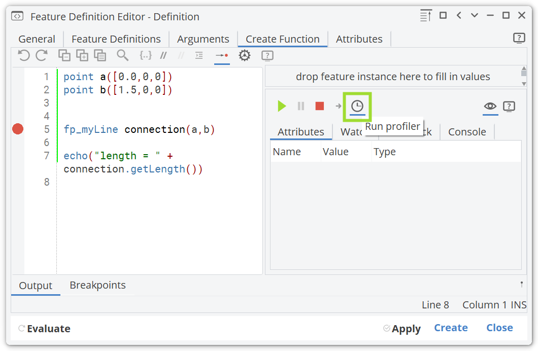 Feature Definition Profiler