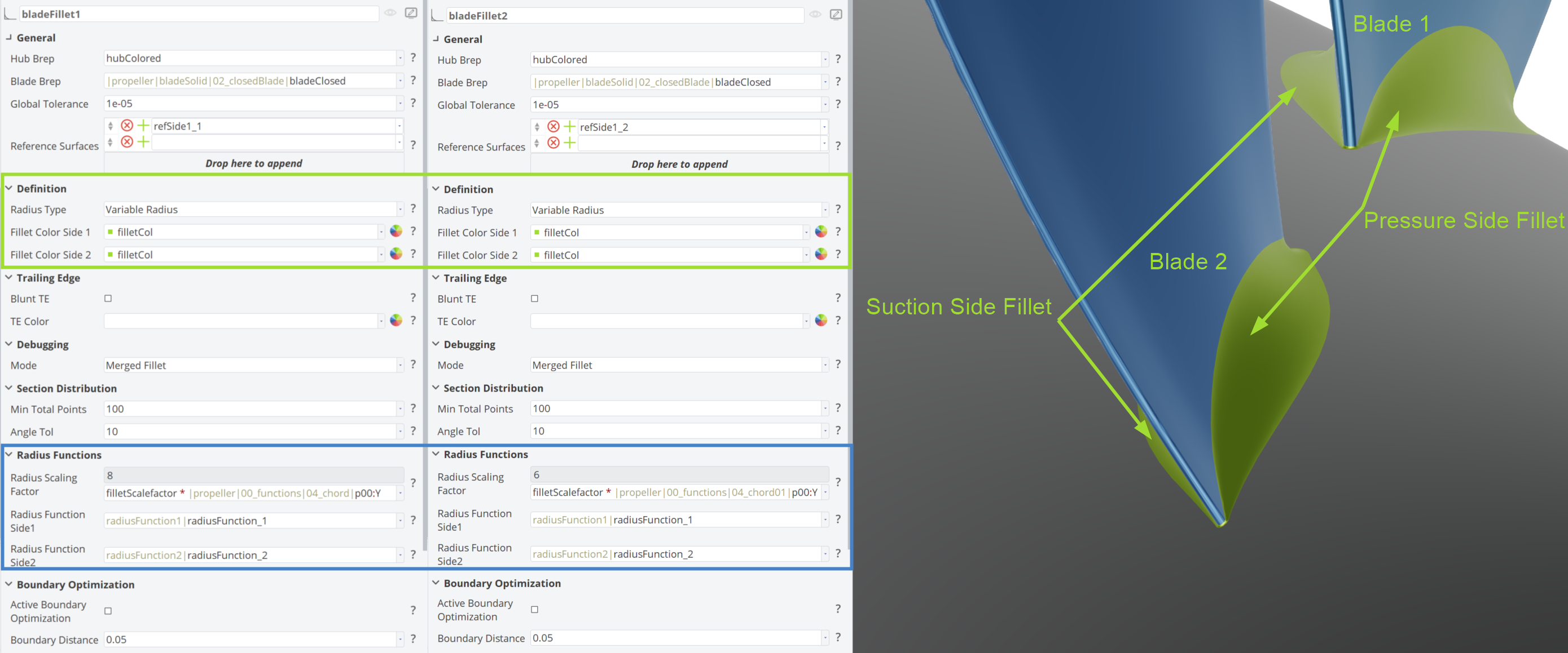 Variable Fillet GUI