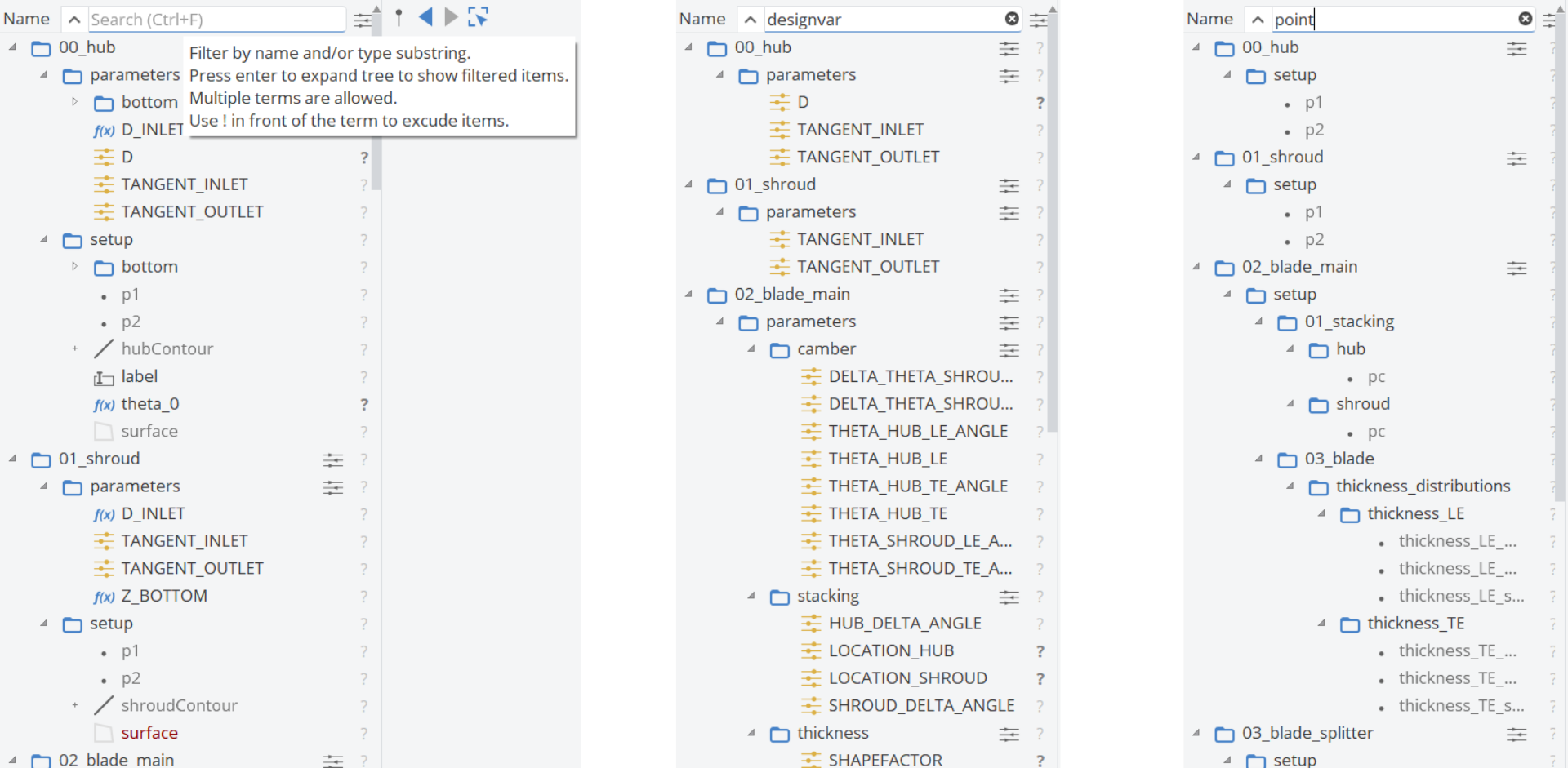 !Object Tree Search