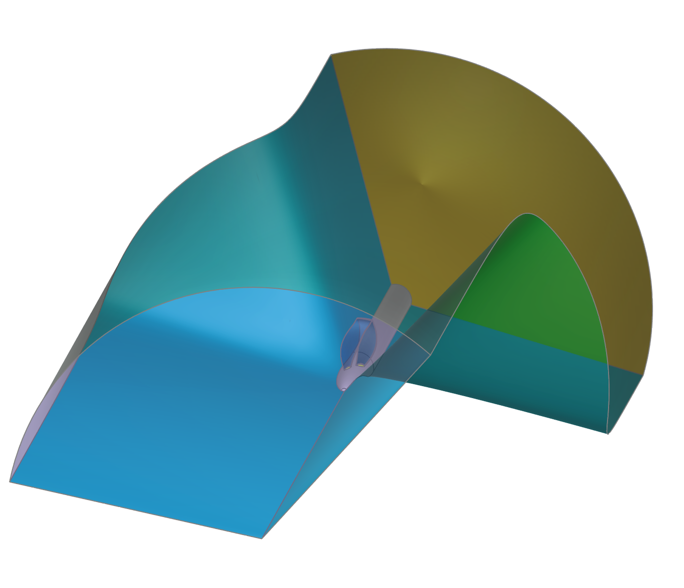 Flow Domain of the Toroidal Propeller