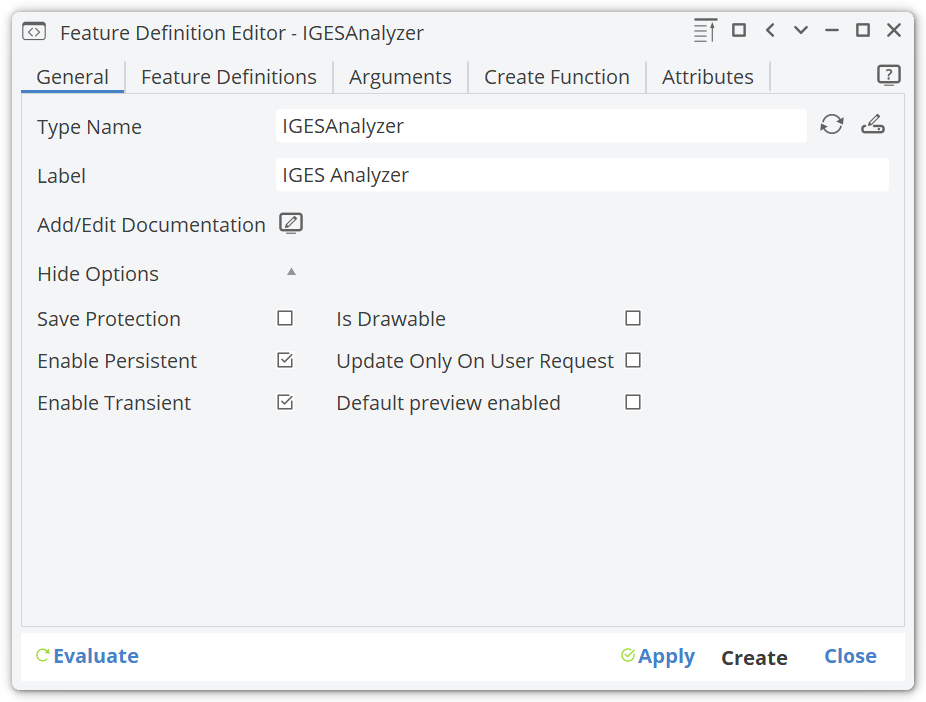 General settings !img
