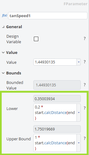 !Parameter Bounds as Expressions