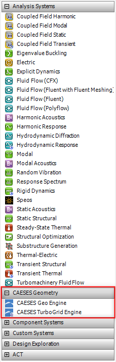 CAESES Geometry !Toolbar