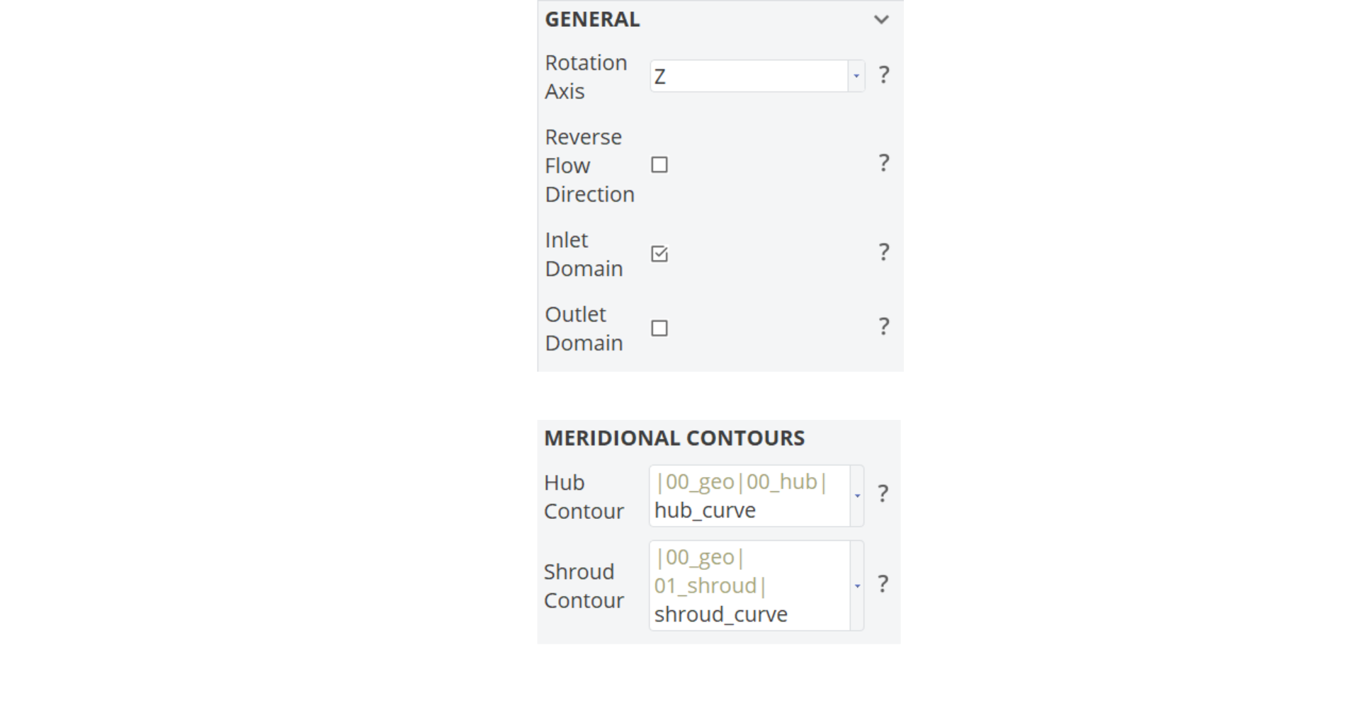 General Menu !General
