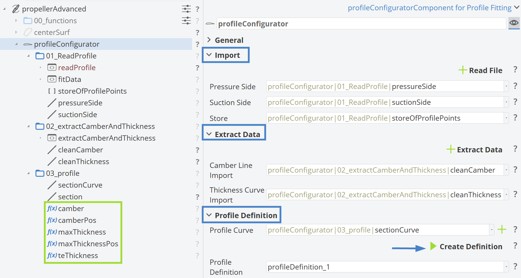 Import Profiles GUI &amp; Scope Structure