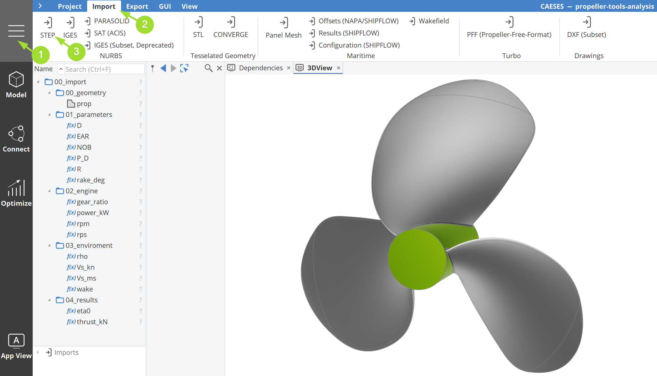 Imported B-Series Propeller