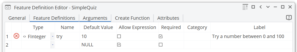 !input argument