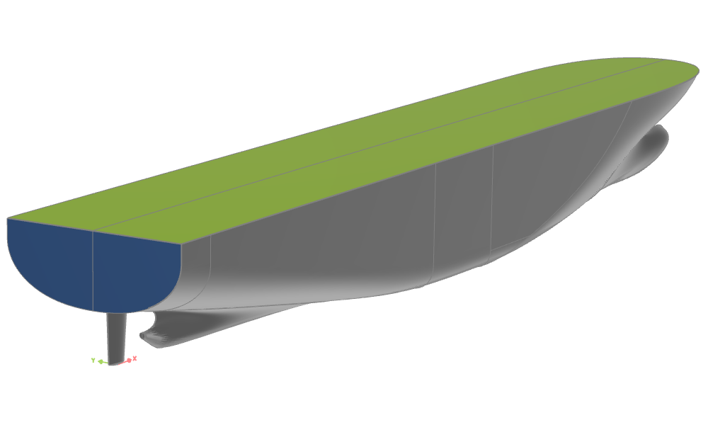 closed transom and deck