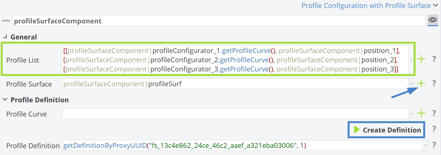 Profiles Surface GUI