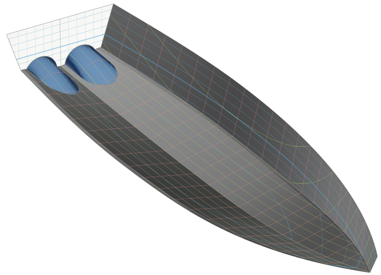 Hull with Propeller Tunnel Hull with Propeller Tunnel