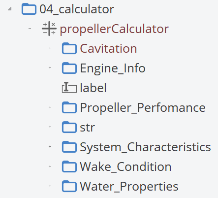 Propeller Property Calculator Results