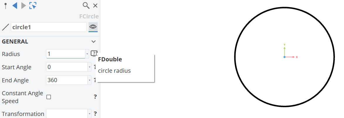 !Commands Circle Radius