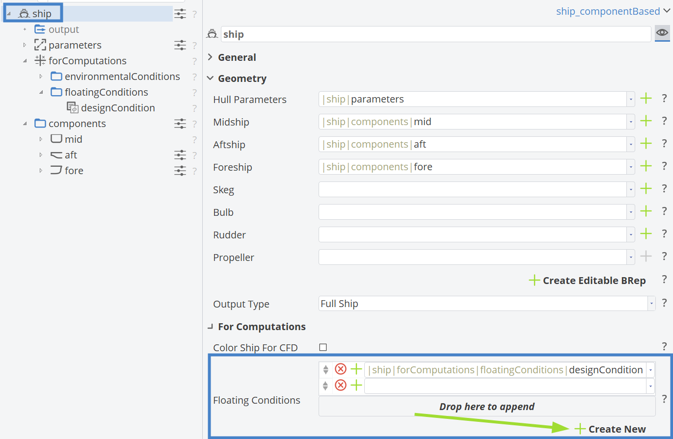 setFloatingConditions