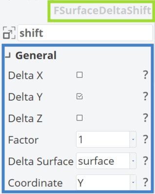 Define Surface Delta Shift Define Surface Delta Shift