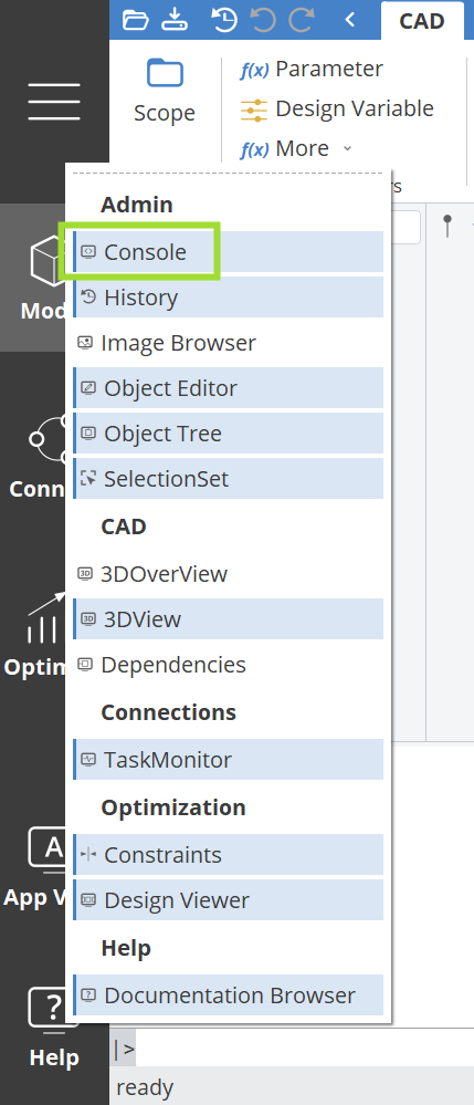 Show Console !img