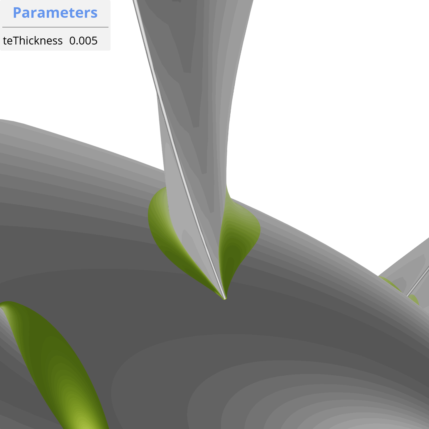 Animation of teThickness Parameter