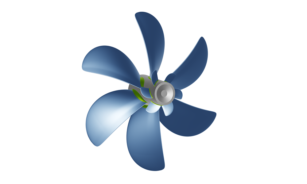 Propeller with Hub Vortex Fins's image